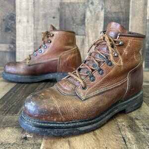 Red Wing Steel Toe Oil Resistant 2222 Brown Work Boots Mens 8 E